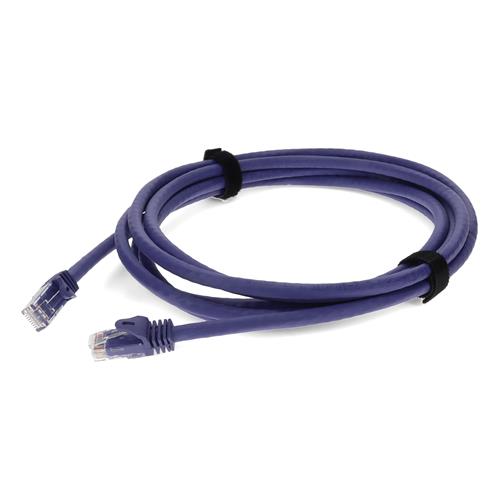 Picture of 10ft RJ-45 (Male) to RJ-45 (Male) Cat6A Straight Purple UTP Copper PVC Patch Cable