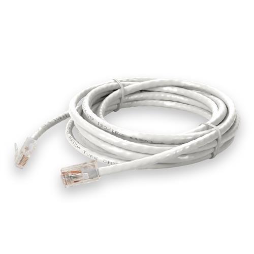 Picture for category 10ft RJ-45 (Male) to RJ-45 (Male) Cat6 Straight Non-Booted, Non-Snagless White UTP Copper PVC Patch Cable