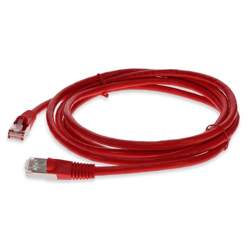 Picture for category 10ft RJ-45 (Male) to RJ-45 (Male) Cat6 Shielded Straight Red STP Copper PVC Patch Cable