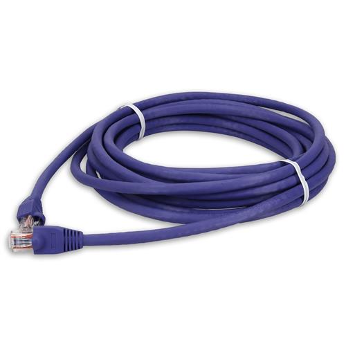 Picture for category 12ft RJ-45 (Male) to RJ-45 (Male) Purple Cat6A Straight UTP PVC Copper Patch Cable
