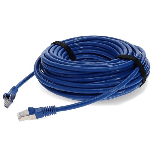 Picture of 12ft RJ-45 (Male) to RJ-45 (Male) Cat7 Straight Blue STP Copper PVC Patch Cable