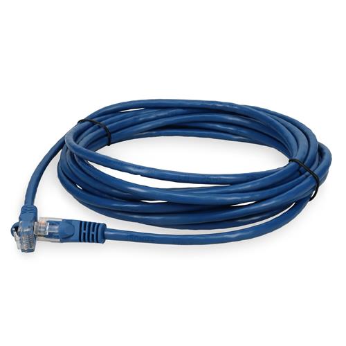 Picture of 14ft RJ-45 (Male) to RJ-45 (Male) Cat5e Straight Blue UTP Copper PVC Patch Cable