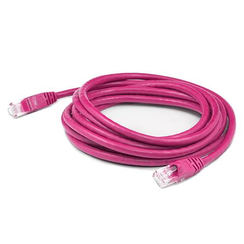 Picture of 14ft RJ-45 (Male) to RJ-45 (Male) Cat5e Straight Pink UTP Copper PVC Patch Cable
