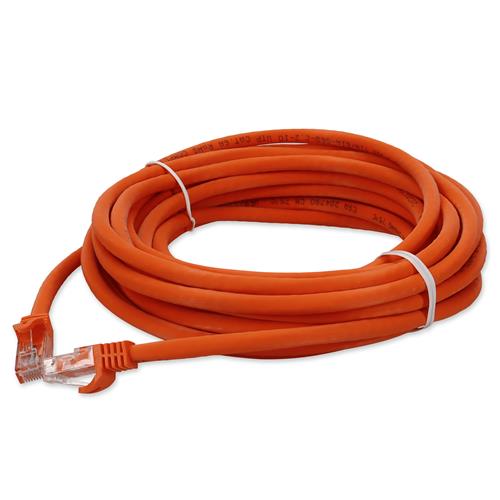 Picture for category 14ft RJ-45 (Male) to RJ-45 (Male) Cat6A Straight Orange UTP Copper PVC Patch Cable