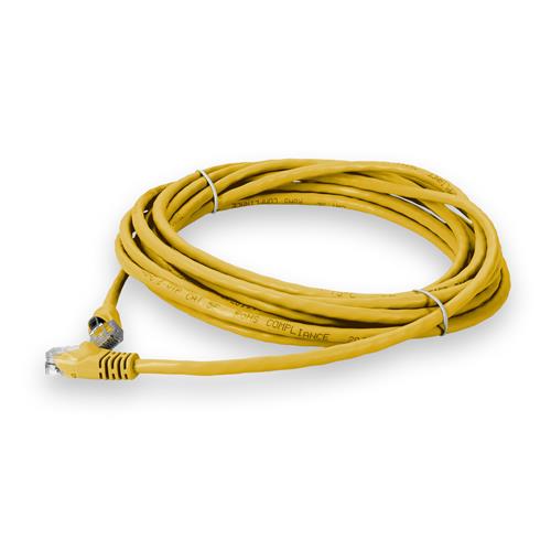 Picture of 15ft RJ-45 (Male) to RJ-45 (Male) Cat5e Straight Yellow UTP Copper PVC Patch Cable