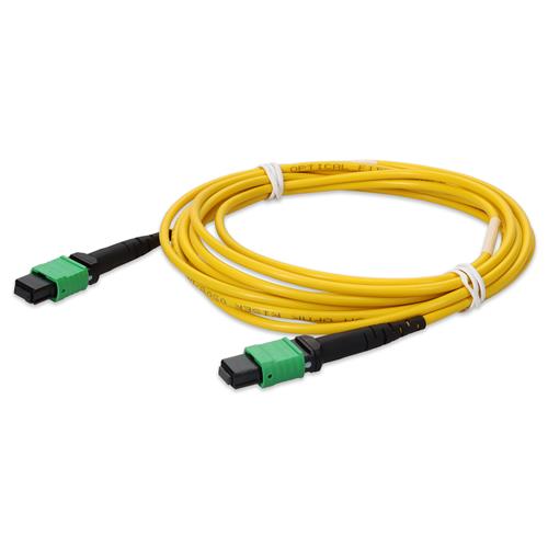 Picture for category 2m MPO-16 (Male) to MPO-16 (Male) OS2 16-strand Crossover Yellow Fiber OFNR (Riser-Rated) Patch Cable