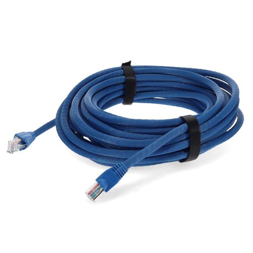 Picture for category 10-pack of 20ft RJ-45 (Male) to RJ-45 (Male) Blue Cat6A UTP PVC Copper Patch Cables
