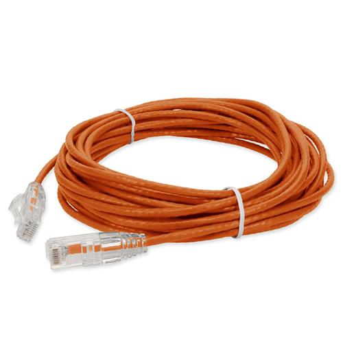 Picture for category 20ft RJ-45 (Male) to RJ-45 (Male) Cat6 Straight Orange Slim UTP Copper PVC Patch Cable