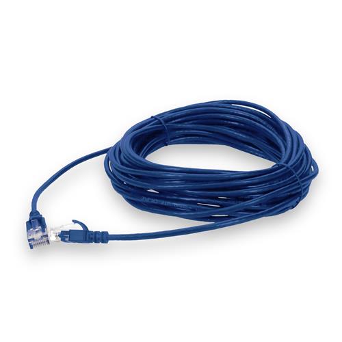 Picture of 20ft RJ-45 (Male) to RJ-45 (Male) Blue Slim Cat6 UTP PVC Copper Patch Cable
