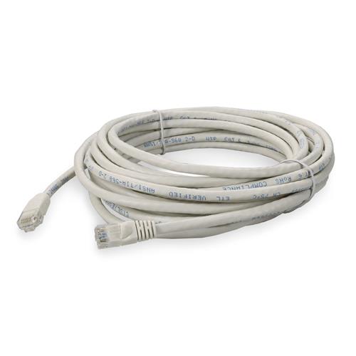 Picture of 25ft RJ-45 (Male) to RJ-45 (Male) Cat6 Straight White UTP Copper PVC Patch Cable