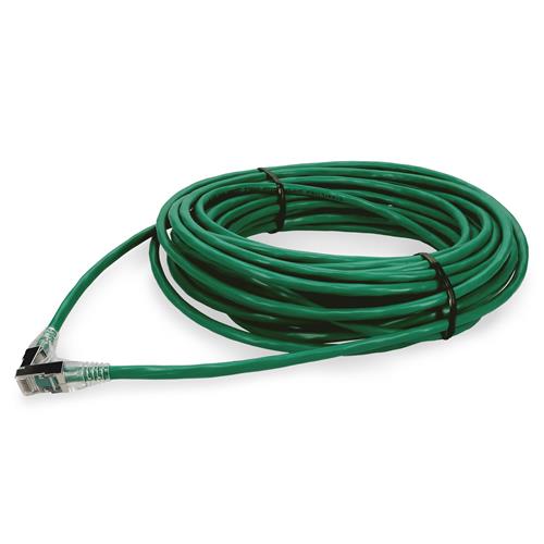 Picture for category 25ft RJ-45 (Male) to RJ-45 (Male) Cat6 Shielded Straight Green STP Copper PVC Patch Cable