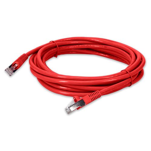 Picture for category 25ft RJ-45 (Male) to RJ-45 (Male) Cat6 Shielded Straight Red STP Copper PVC Patch Cable