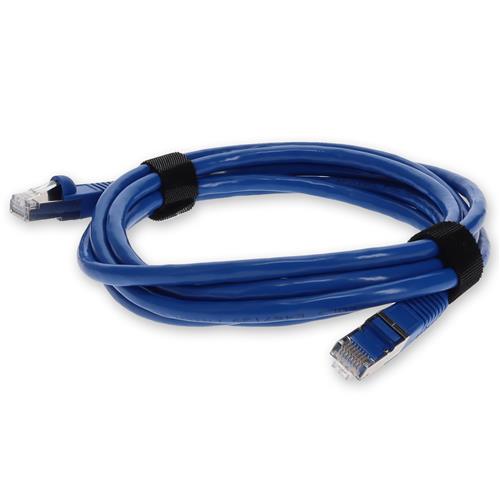 Picture of 2ft RJ-45 (Male) to RJ-45 (Male) Cat7 Straight Blue S/FTP Copper PVC Patch Cable