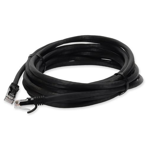 Picture of 30ft RJ-45 (Male) to RJ-45 (Male) Cat6A Straight Black UTP Copper PVC Patch Cable