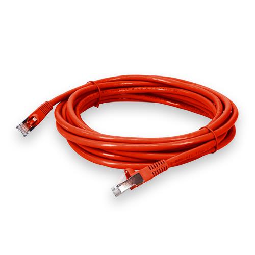 Picture of 30ft RJ-45 (Male) to RJ-45 (Male) Cat6 Shielded Straight Orange STP Copper PVC Patch Cable
