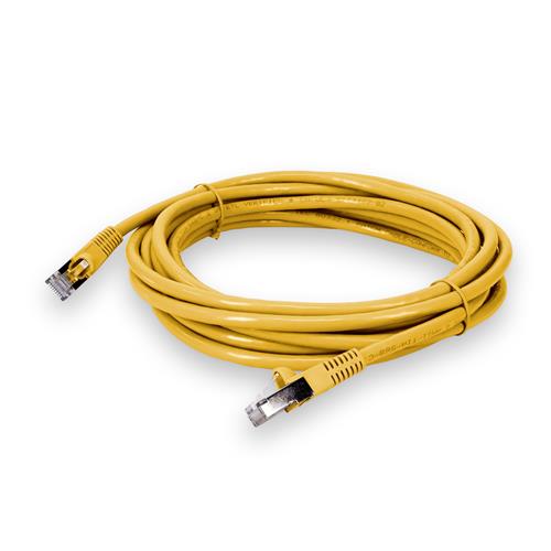 Picture of 30ft RJ-45 (Male) to RJ-45 (Male) Cat6 Shielded Straight Yellow STP Copper PVC Patch Cable