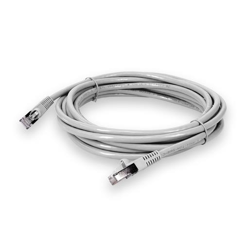Picture of 35ft RJ-45 (Male) to RJ-45 (Male) Shielded Straight White Cat6 STP PVC Copper Patch Cable