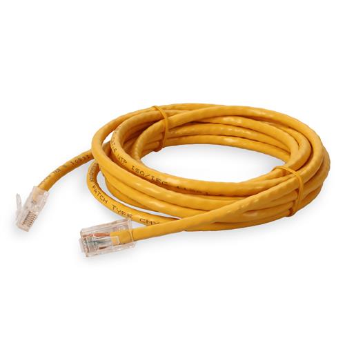 Picture for category 3ft RJ-45 (Male) to RJ-45 (Male) Cat6 Straight Non-Booted, Non-Snagless Yellow UTP Copper PVC Patch Cable