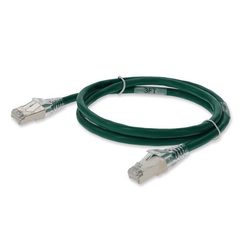 Picture for category 3ft RJ-45 (Male) to RJ-45 (Male) Shielded Straight Green Cat6 STP Copper PVC TAA Compliant Patch Cable