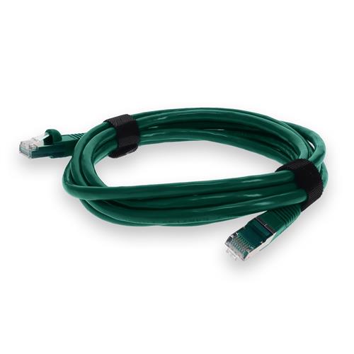 Picture for category 3ft RJ-45 (Male) to RJ-45 (Male) Cat7 Straight Microboot, Snagless Green STP Copper PVC Patch Cable