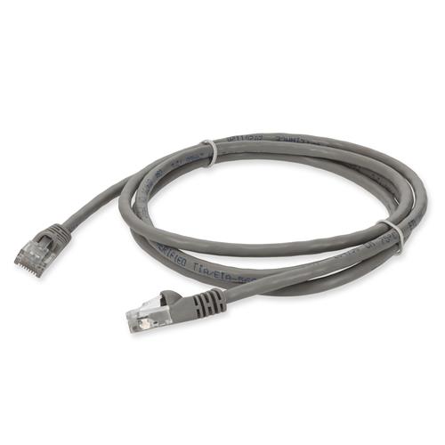 Picture of 3m RJ-45 (Male) to RJ-45 (Male) Cat5e Straight Booted, Snagless Gray UTP Copper PVC Patch Cable
