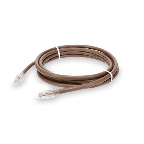 Picture for category 3m RJ-45 (Male) to RJ-45 (Male) Cat6A Straight Booted, Snagless Brown UTP Copper PVC Patch Cable