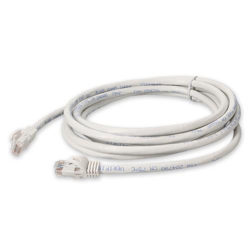 Picture of 3m RJ-45 (Male) to RJ-45 (Male) Cat6A Straight Booted, Snagless White UTP Copper PVC Patch Cable