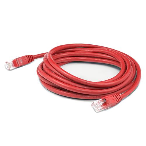 Picture of 40ft RJ-45 (Male) to RJ-45 (Male) Cat6A Shielded Straight Red STP Copper PVC Patch Cable