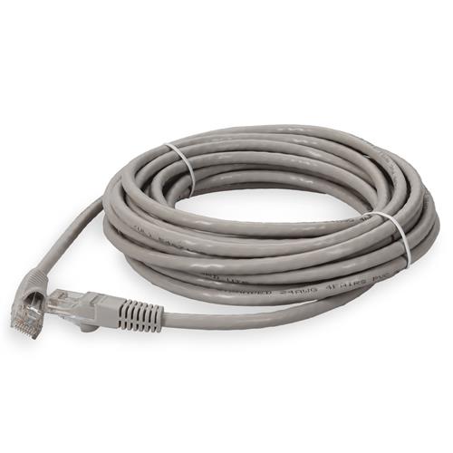 Picture of 45ft RJ-45 (Male) to RJ-45 (Male) Straight Gray Cat6A UTP PVC Copper Patch Cable