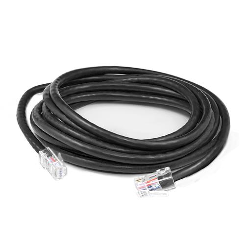 Picture of 4ft RJ-45 (Male) to RJ-45 (Male) Black Non-Booted, Non-Snagless Cat5e UTP PVC Copper Patch Cable