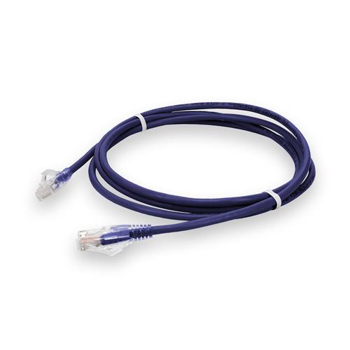 Picture for category 5ft RJ-45 (Male) to RJ-45 (Male) Cat6 Straight Purple UTP Copper Plenum Patch Cable