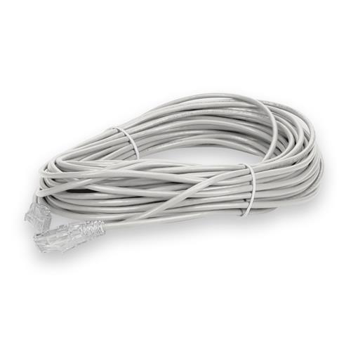 Picture for category 75ft RJ-45 (Male) to RJ-45 (Male) Straight White Cat6 UTP Slim PVC Copper Patch Cable