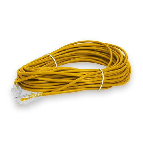Picture for category 75ft RJ-45 (Male) to RJ-45 (Male) Straight Yellow Cat6 UTP Slim PVC Copper Patch Cable