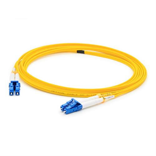 Picture of 15m ALC (Male) to ALC (Male) Yellow OS2 Duplex Fiber OFNR (Riser-Rated) Patch Cable