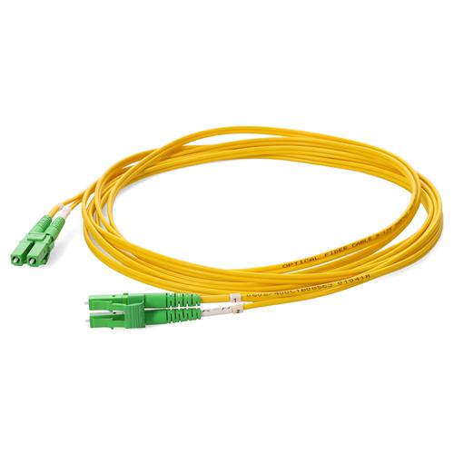 Picture of 1m ALC (Male) to ALC (Male) Yellow OS2 Duplex Fiber OFNR (Riser-Rated) Patch Cable
