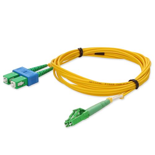 Picture for category 10m ALC (Male) to ASC (Male) OS2 Straight Yellow Duplex Fiber OFNR (Riser-Rated) Patch Cable