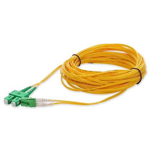 Picture for category 12m ALC (Male) to ASC (Male) OS2 Straight Yellow Duplex Fiber OFNR (Riser-Rated) Patch Cable