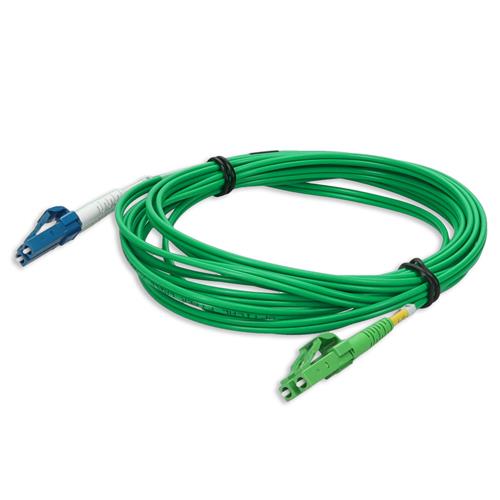 Picture for category 3m ALC (Male) to LC (Male) OS2 Straight Green Duplex Fiber OFNR (Riser-Rated) Patch Cable