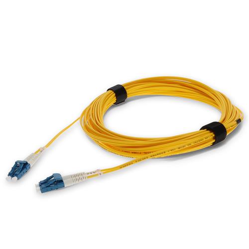 Picture for category 6m LC (Male) to LC (Male) OS2 Straight Microboot, Snagless Yellow Duplex Fiber OFNR (Riser-Rated) Patch Cable