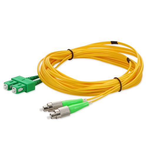 Picture for category 1m AFC (Male) to ASC (Male) Yellow OS2 Duplex Fiber OFNR (Riser-Rated) Patch Cable