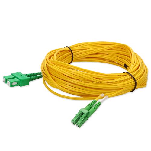 Picture for category 15m ASC (Male) to ALC (Male) OS2 Straight Yellow Duplex Fiber OFNR (Riser-Rated) Patch Cable