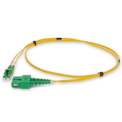 Picture for category 2m ASC (Male) to ALC (Male) OS2 Straight Yellow Duplex Fiber OFNR (Riser-Rated) Patch Cable