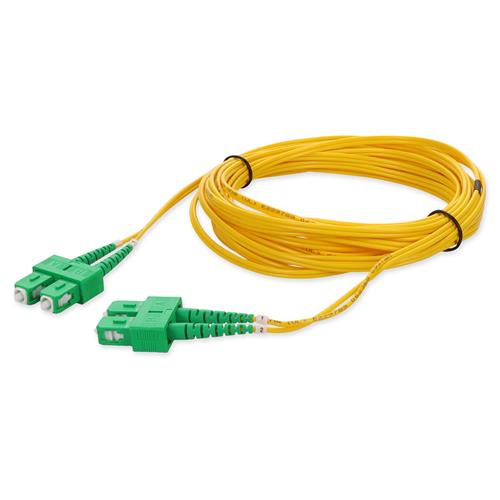 Picture for category 10m ASC (Male) to ASC (Male) Yellow OS2 Duplex Fiber OFNR (Riser-Rated) Patch Cable