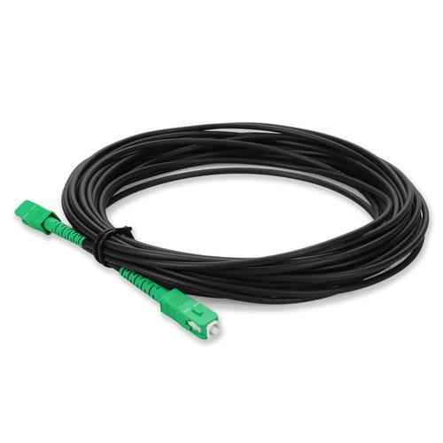 Picture for category 10m ASC (Male) to ASC (Male) OS2 Straight Black Simplex Fiber OFNR (Riser-Rated) Patch Cable