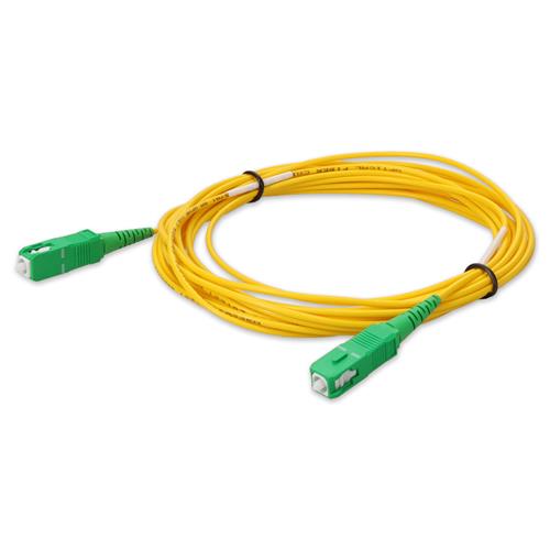 Picture for category 1.5m ASC (Male) to ASC (Male) OS2 Straight Microboot, Snagless Yellow Simplex Fiber OFNR (Riser-Rated) Patch Cable