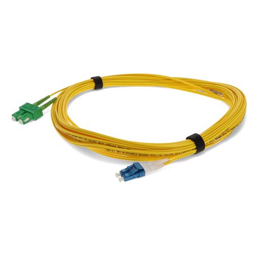 Picture for category 15m ASC (Male) to LC (Male) OS2 Straight Yellow Duplex Fiber OFNR (Riser-Rated) Patch Cable