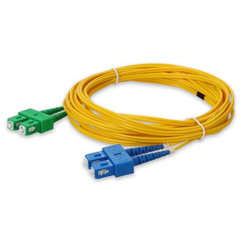 Picture for category 10m ASC (Male) to SC (Male) Yellow OS2 Duplex Fiber OFNR (Riser-Rated) Patch Cable