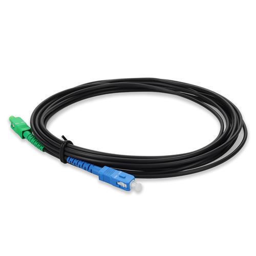Picture for category 10m ASC (Male) to SC (Male) OS2 Straight Black Simplex Fiber OFNR (Riser-Rated) Patch Cable