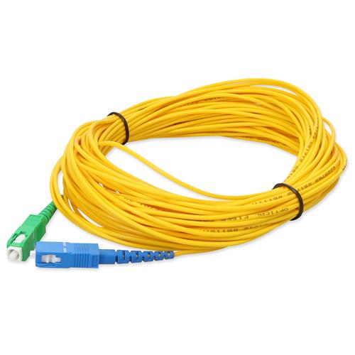 Picture for category 13m ASC (Male) to SC (Male) OS2 Straight Yellow Simplex Fiber OFNR (Riser-Rated) Patch Cable