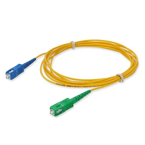 Picture for category 2m ASC (Male) to SC (Male) Yellow OS2 Simplex Fiber OFNR (Riser-Rated) Patch Cable